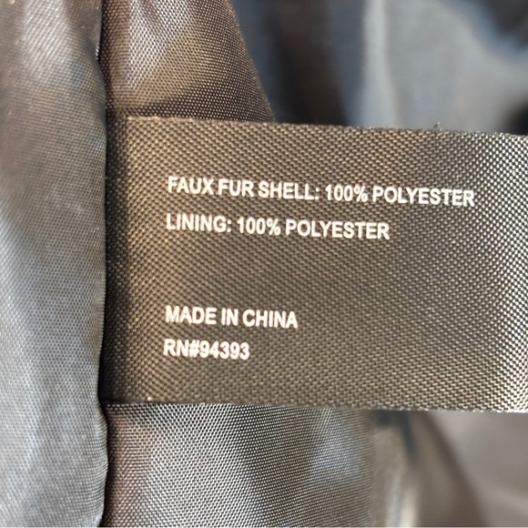 CoffeeShop New York Black Faux Shearling Teddy Coat Jacket XS - Picture 5 of 10